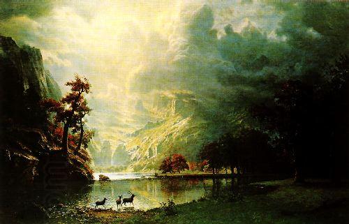 Albert Bierstadt Sierra Nevada Morning China oil painting art